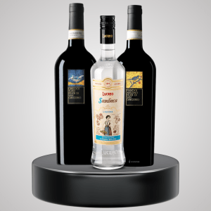 2 Botellas de Vino Blanco & Sambuca Lucano