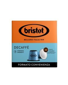 Cápsulas de café Italiano Bristot - Decaffé, 30 cápsulas