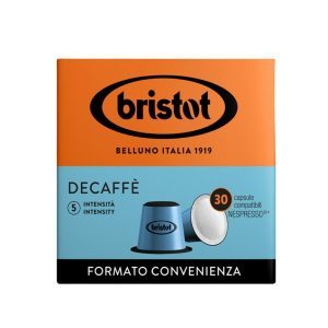 Cápsulas de café Italiano Bristot - Decaffé, 30 cápsulas