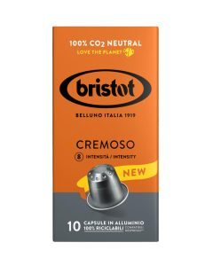 Cápsulas de café Italiano Bristot - Cremoso, 10 cápsulas