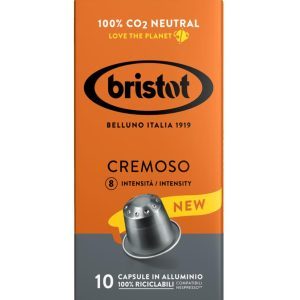 Cápsulas de café Italiano Bristot - Cremoso, 10 cápsulas