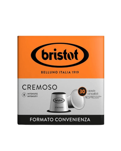 Cápsulas de café Italiano Bristot - Cremoso 30 cápsulas