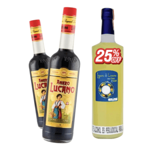 Compra 2 Botellas de Amaro Lucano y te llevas una botellas de Limoncello con 25% de descuento